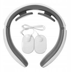 Aparat masaj cu electrostimulare 2 in 1 Zola pentru gat spate si umeri 2 plasturi cu electrozi 4 programe diferite 15 niveluri de inte 