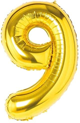 Balon aniversare folie Ropet Auriu cifra 9 80 cm 