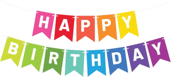 Banner Happy Birthday Ghirlanda 2.5m x 17cm Multicolor Ropet 