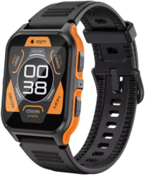 COLMI P73 Smartwatch Outdoor pentru Barbati Ecran 1.9 inch Bluetooth Call IP68 Monitorizare Fitness Orange/Black 