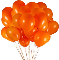 Set 10 baloane latex Portocaliu 30cm Ropet 