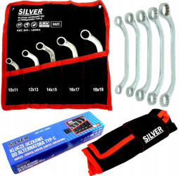 Set 5 chei inelare tip C 10-19mm 5bucati piese Chrome-Vanadium Cr-V S10985 