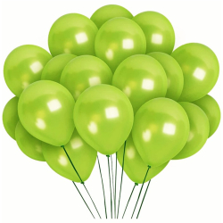 Set 50 baloane Latex Chrome 30cm Verde fistic Sidefate Ropet 