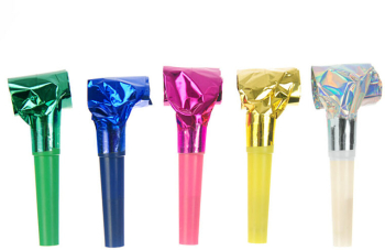 Set 8 fluiere colorate pentru petrecere 7 cm aniversare Ropet 