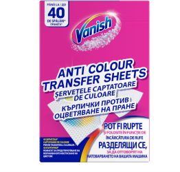 Servetele anti-transfer de culoare Vanish 40 buc