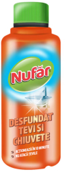 Solutie desfundat tevi si chiuvete Nufar 375 ml