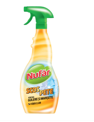 Solutie scos pete pentru gulere si mansete fara clor Nufar 500 ml 