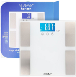 Cantar corporal electronic multifuncțional Vitammy Horizon pentru întreaga familie analiza corporală completa 10 utilizatori