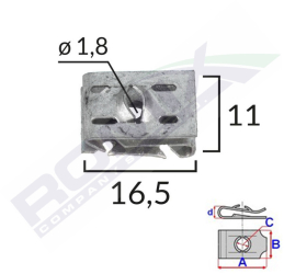 Clema Fixare Elemente Motor Pentru Grup Vag 1.8X16.5X11Mm Set 10 Buc 