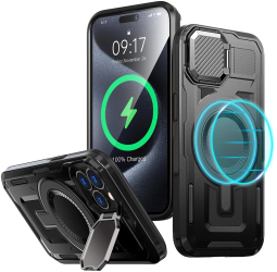 Husa pentru iPhone 15 Pro - Techsuit CamVault MagSafe - Black 