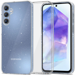 Husa pentru Samsung Galaxy A55 5G - Techsuit SparkleSkin Series - Clear 