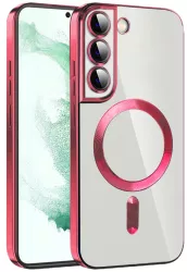 Husa pentru Samsung Galaxy S21 5G - Techsuit Luxury Crystal MagSafe - Red 