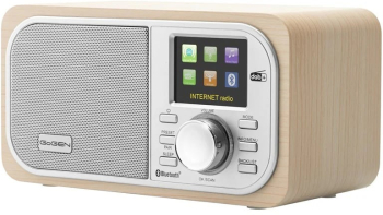 Internet radio GoGEN IR 237 BTDAB 4 W DAB+/FM Bluetooth USB LCD color ceas cu alarma argintiu/maro