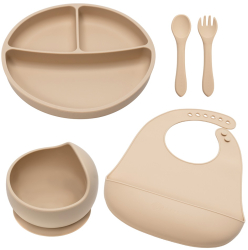 Set Diversificare din silicon AppeKids Classic - Bubble Beige 