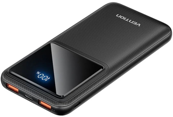 Acumulator extern Wireless USB-C 2x USB Micro-USB PD22.5W 10000mAh - Vention FHKB0 - Black 