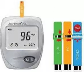 Analizor glicemie colesterol si acid uric EasyTouch GCU cu memorie si teste incluse