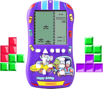 Consola de jocuri Retro Tetris cu Ecran Mare Brick Game Portabil de Buzunar Consola joc clasic Tetris Mov SprintMag® 