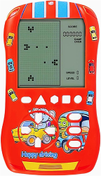 Consola de jocuri Retro Tetris cu Ecran Mare Brick Game Portabil de Buzunar Consola Joc Clasic Tetris Rosu SprintMag® 