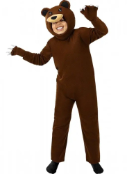 Costum de Urs Pentru Copii 90 - 105 cm Maro 