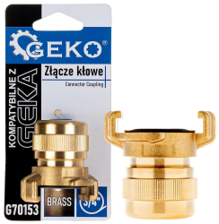 Cuplaj din alama cu gheara pentru furtun prindere 3 / 4 Geko G70153 