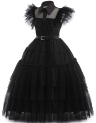 Rochie neagra model Wednesday fete 140 cm USSPY 