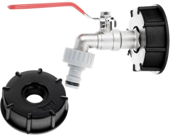 Set adaptor IBC S60 x 6 robinet 1 / 2 cu iesire la GZ 3 / 4 si cuplaj furtun Geko G70183 