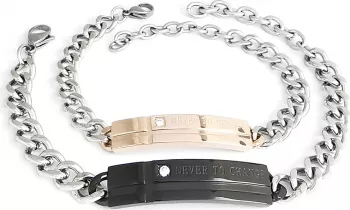 Bratari Cupluri Set Never To Change Inox PersonalStyle 