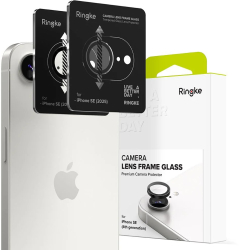 Folie Camera pentru iPhone 16e set 2 - Ringke Camera Lens Frame Glass - Black 