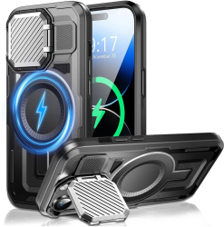 Husa pentru iPhone 14 Pro - Techsuit CamVault MagSafe - Black 