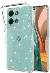 Husa pentru Motorola Moto G75 - Techsuit SparkleSkin Series - Clear 