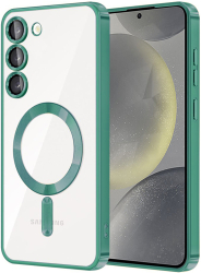Husa pentru Samsung Galaxy S23 - Techsuit Luxury Crystal MagSafe - Light Green 