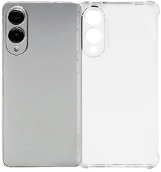 Husa pentru Samsung Galaxy S25 Edge - Techsuit Shockproof Clear Silicone - Clear 