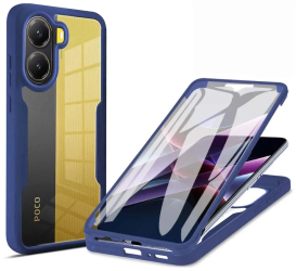 Husa pentru Xiaomi Poco X7 Pro + Folie - Techsuit ColorVerse 360 Series - Blue 