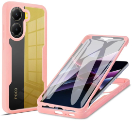 Husa pentru Xiaomi Poco X7 Pro + Folie - Techsuit ColorVerse 360 Series - Pink 