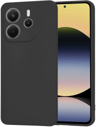 Husa pentru Xiaomi Redmi Note 14 4G 163.25 x 76.55A xA 8.16mm - Techsuit SoftFlex - Black 