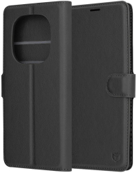 Husa pentru Xiaomi Redmi Note 14 Pro 4G / Poco F7 - Techsuit Leather Folio - Black 