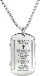 Lant inox cu pandantiv Serenity Prayer - PersonalStyle 