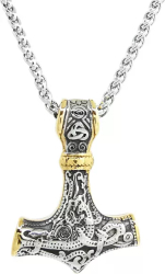 Lant Pandantiv Viking Thor Hammer Inox PersonalStyle 