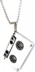 Pandantiv Caseta audio cu lant inox PersonalStyle 
