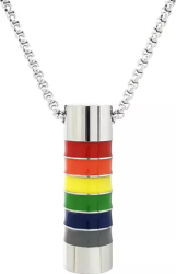 Pandantiv Equality cu lant otel inoxidabil PersonalStyle curcubeu 