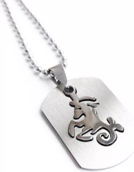 Pandantiv zodia Capricorn cu lant inox PersonalStyle dog tag 