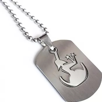 Pandantiv zodia Fecioara cu lant inox PersonalStyle dog tag 