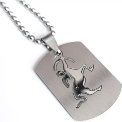 Pandantiv zodia Sagetator cu lant inox PersonalStyle dog tag 