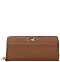 Portofel dama Michael Kors Parker de piele cu logo metalic Maro 21 x 10 x 3 cm 