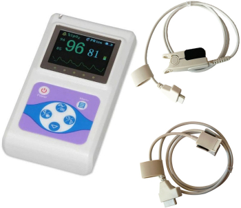 Pulsoximetru profesional Contec CMS60D model 2025 senzor adulti pediatric masoara saturatia de oxigen si rata pulsului 
