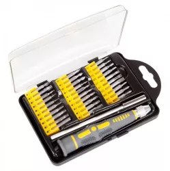 Set surubelnita si biti precizie 32 piese REBEL 