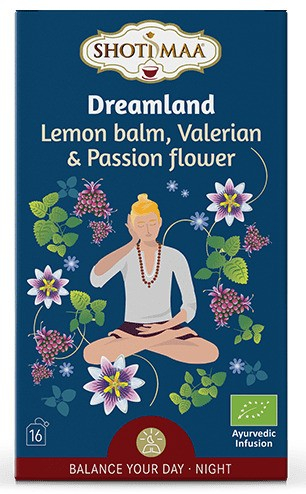 Ceai Shotimaa Balance Your Day - Dreamland - roinita valeriana si passiflora bio 16dz
