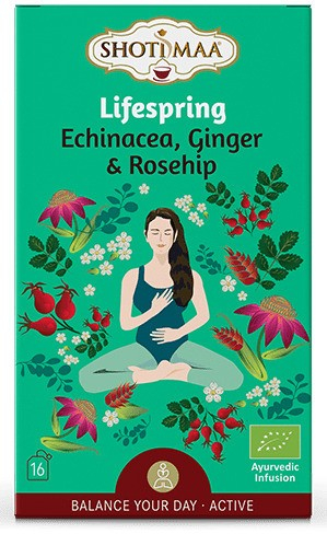 Ceai Shotimaa Balance Your Day - Lifespring - echinacea ghimbir si macese bio 16dz 