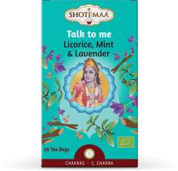 Ceai Shotimaa Chakras - Talk to Me - lemn dulce menta si lavanda bio 16dz 