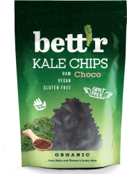 Chips din kale cu ciocolata raw eco 30g Bettr 